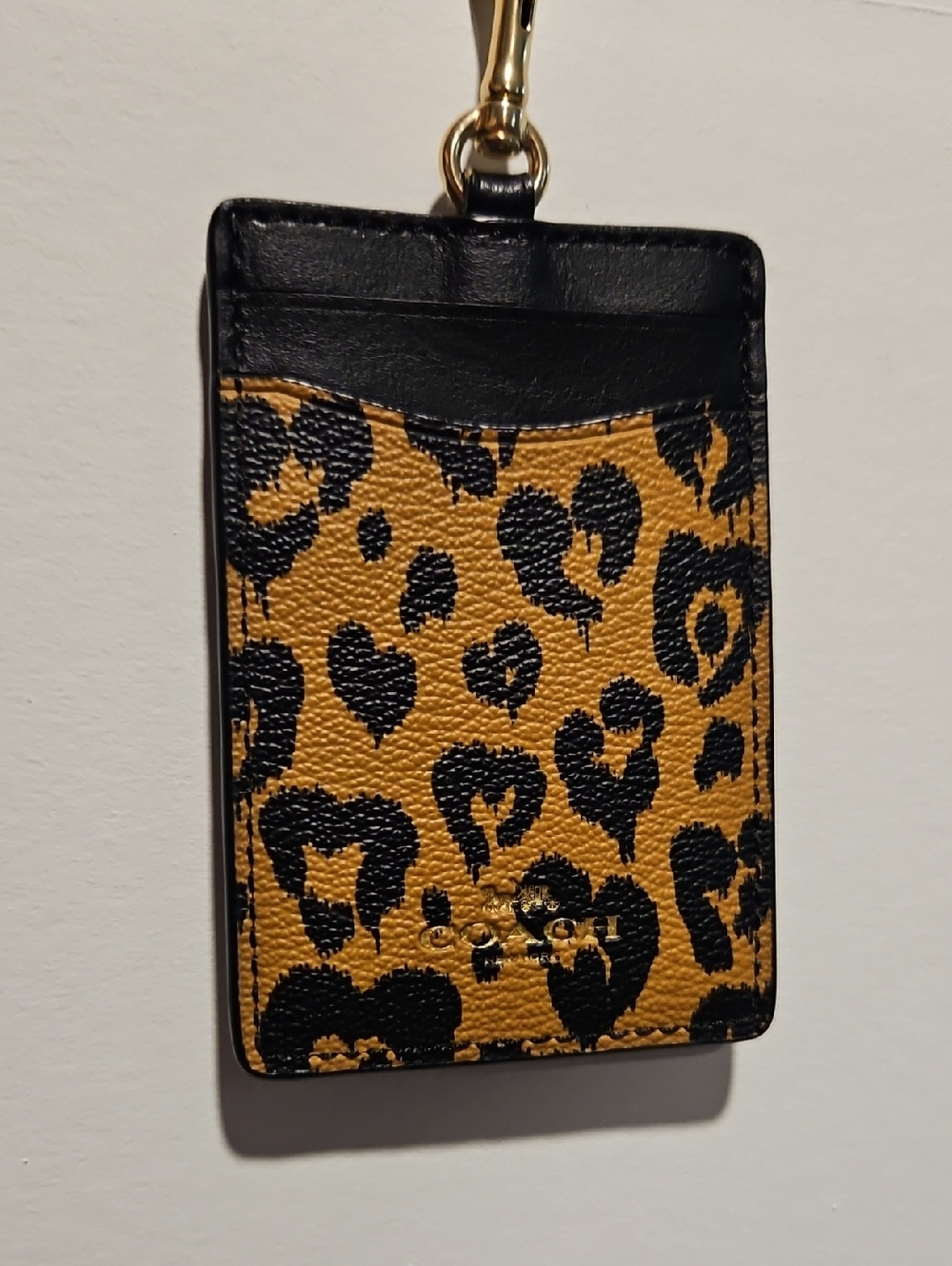 Coach Leopard Card Holder